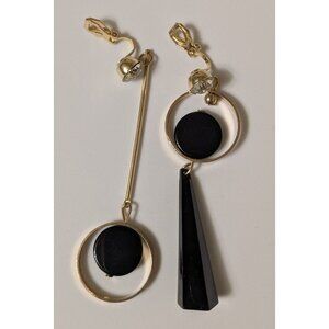 Women's Clip-On Gold Earrings Geometric Asymmetrical All Occasions